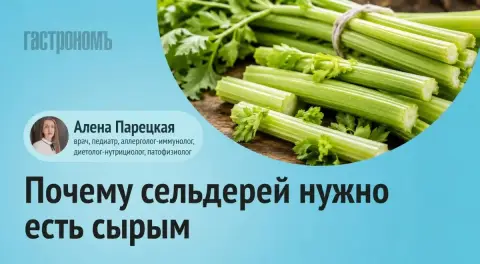 Суп-пюре с сырым сельдереем